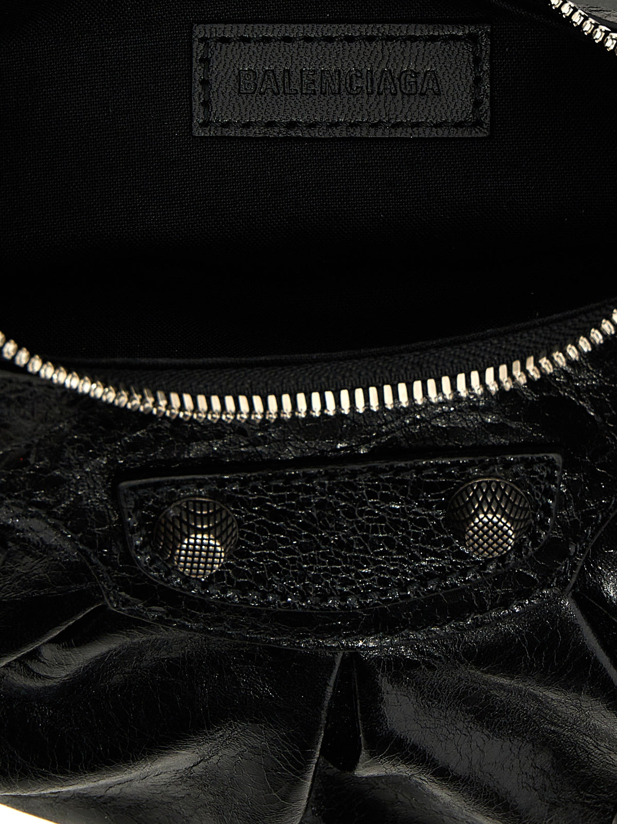 Black Lamb Leather Crossbody Bag