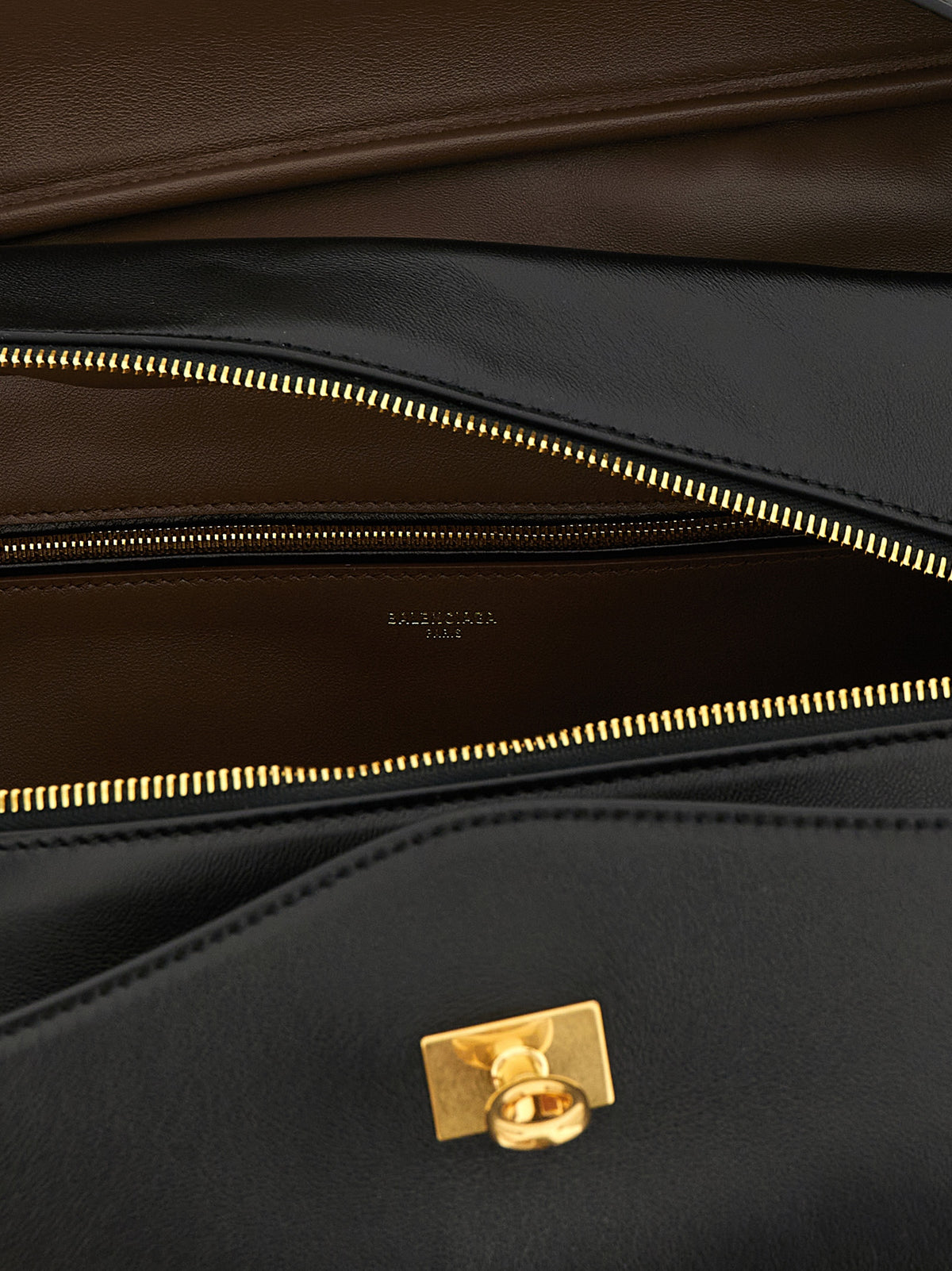 Black Lamb Leather Handbag