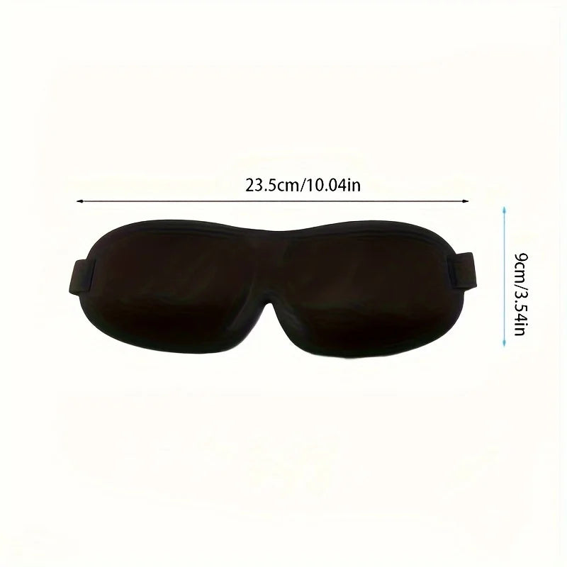 1pc Unisex Sleep Mask, 3D Light Blocking Eye Mask, Comfortable Polyester, Ideal for Supine and Side Sleepers Eyepatch