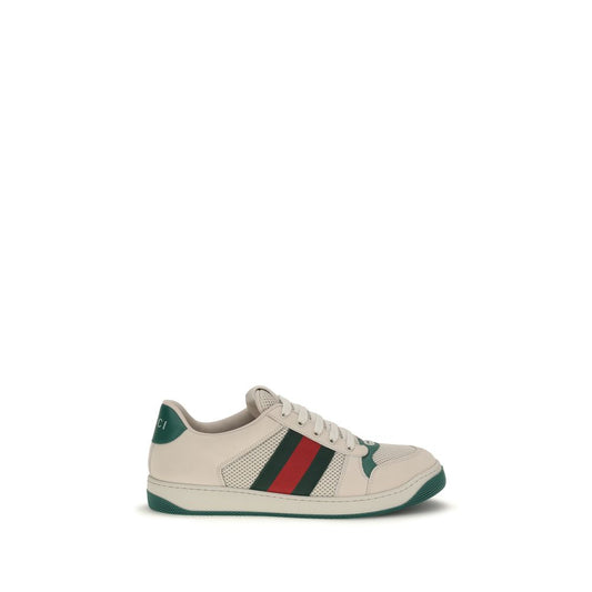 Beige Fabric Sneakers