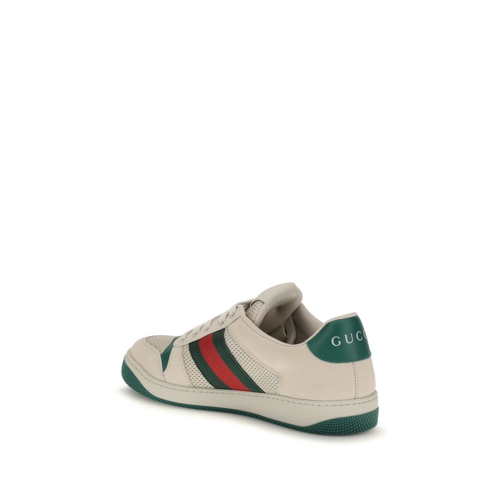 Beige Fabric Sneakers