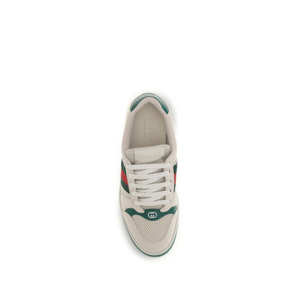 Beige Fabric Sneakers