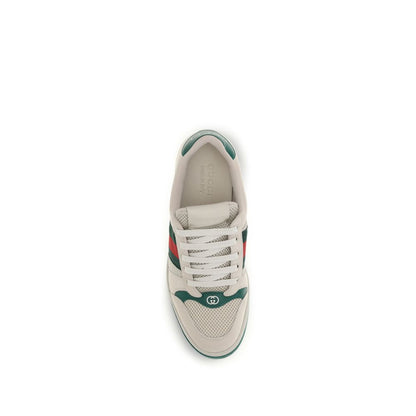Beige Fabric Sneakers