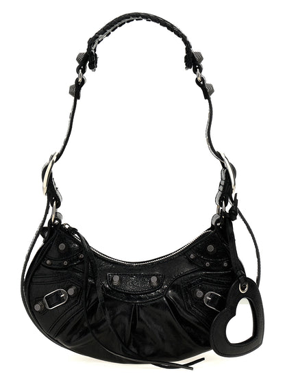 Black Lamb Leather Crossbody Bag