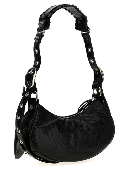 Black Lamb Leather Crossbody Bag