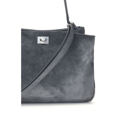 Gray Calf Leather Bos Taurus Handbag