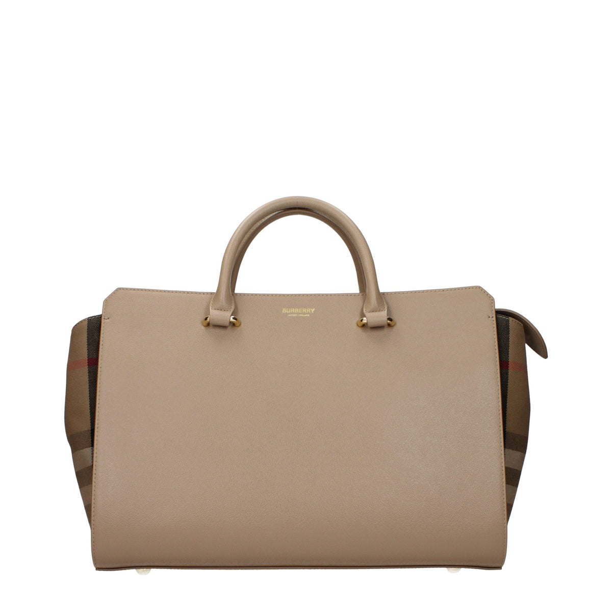 Beige Leather Handbag