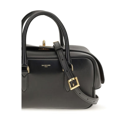 Black Lamb Leather Handbag