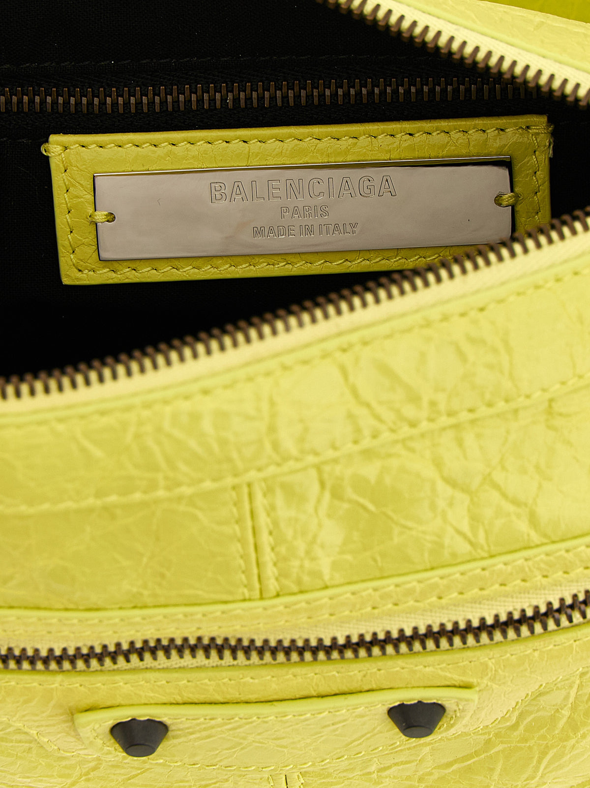 Multicolor Lamb Leather Shoulder Bag