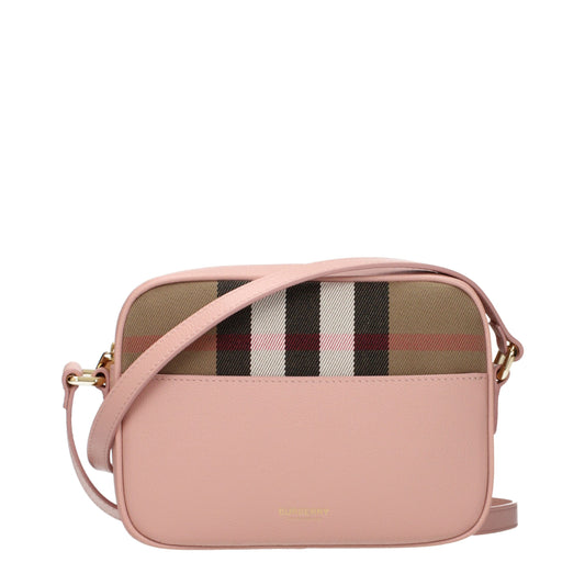 Pink Leather Crossbody Bag