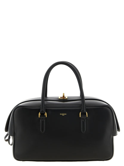 Black Lamb Leather Handbag