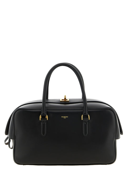 Black Lamb Leather Handbag