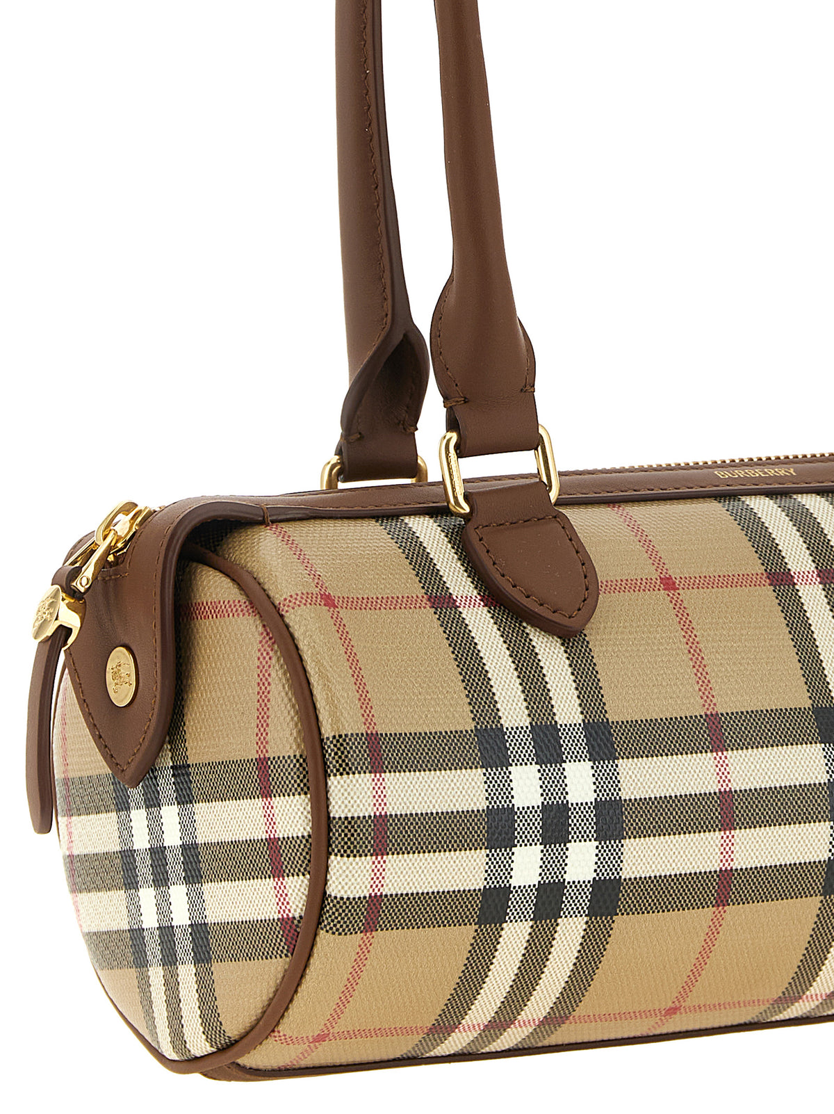 Beige Cotton Shoulder Bag
