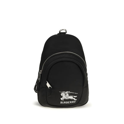 Black Fabric Shoulder Bag