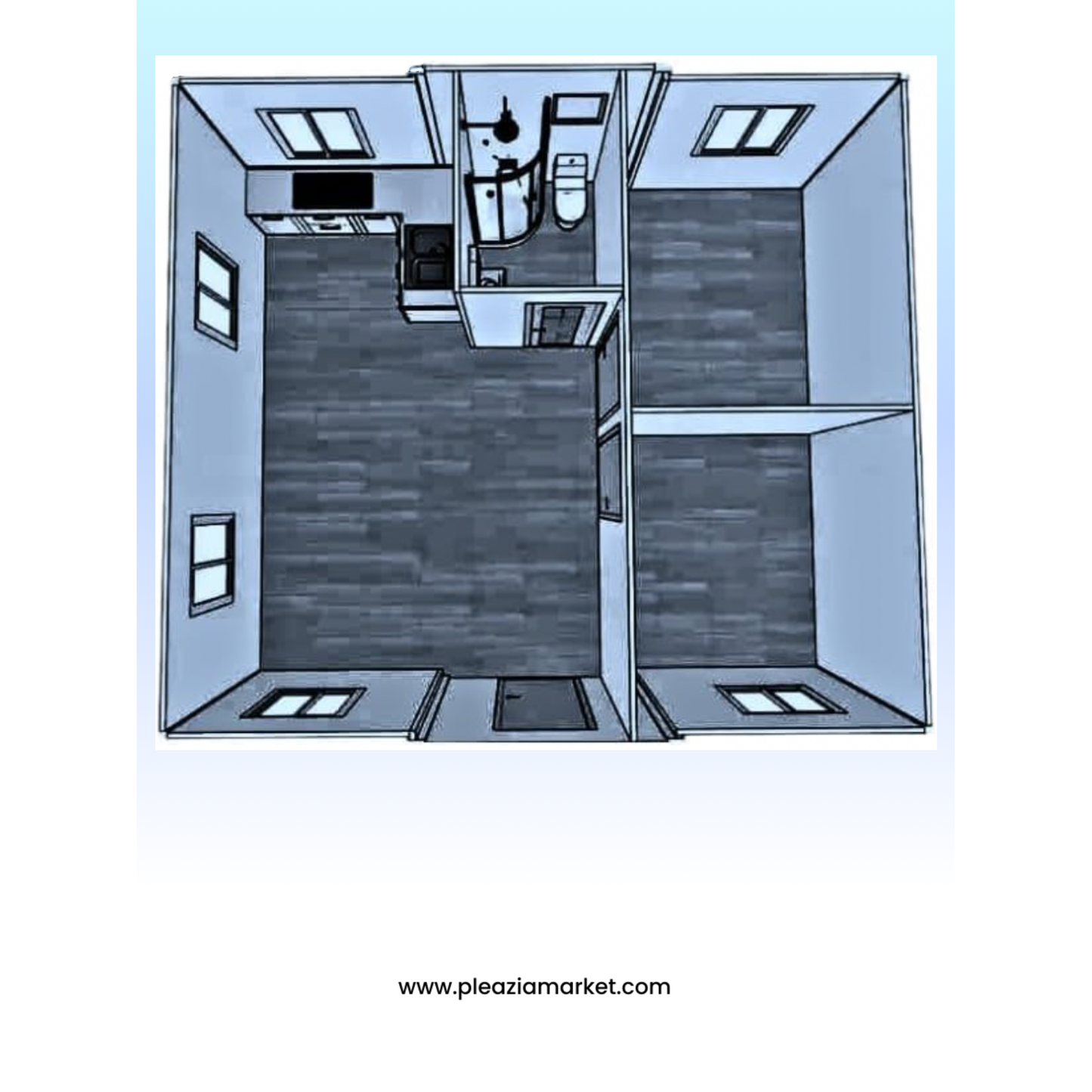 Foldable prefabricated house