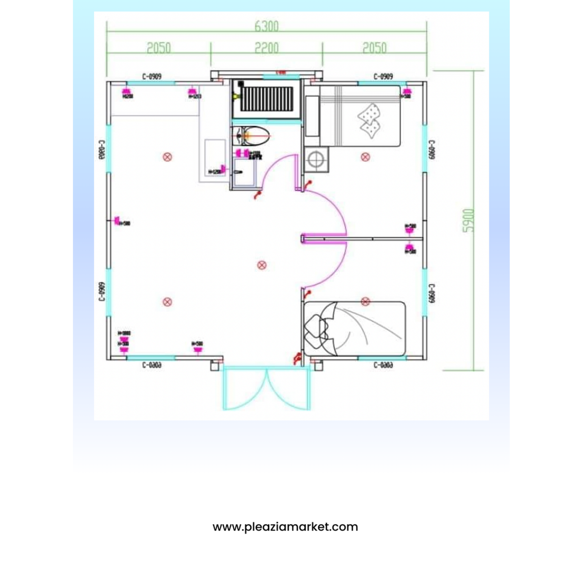 Foldable prefabricated house