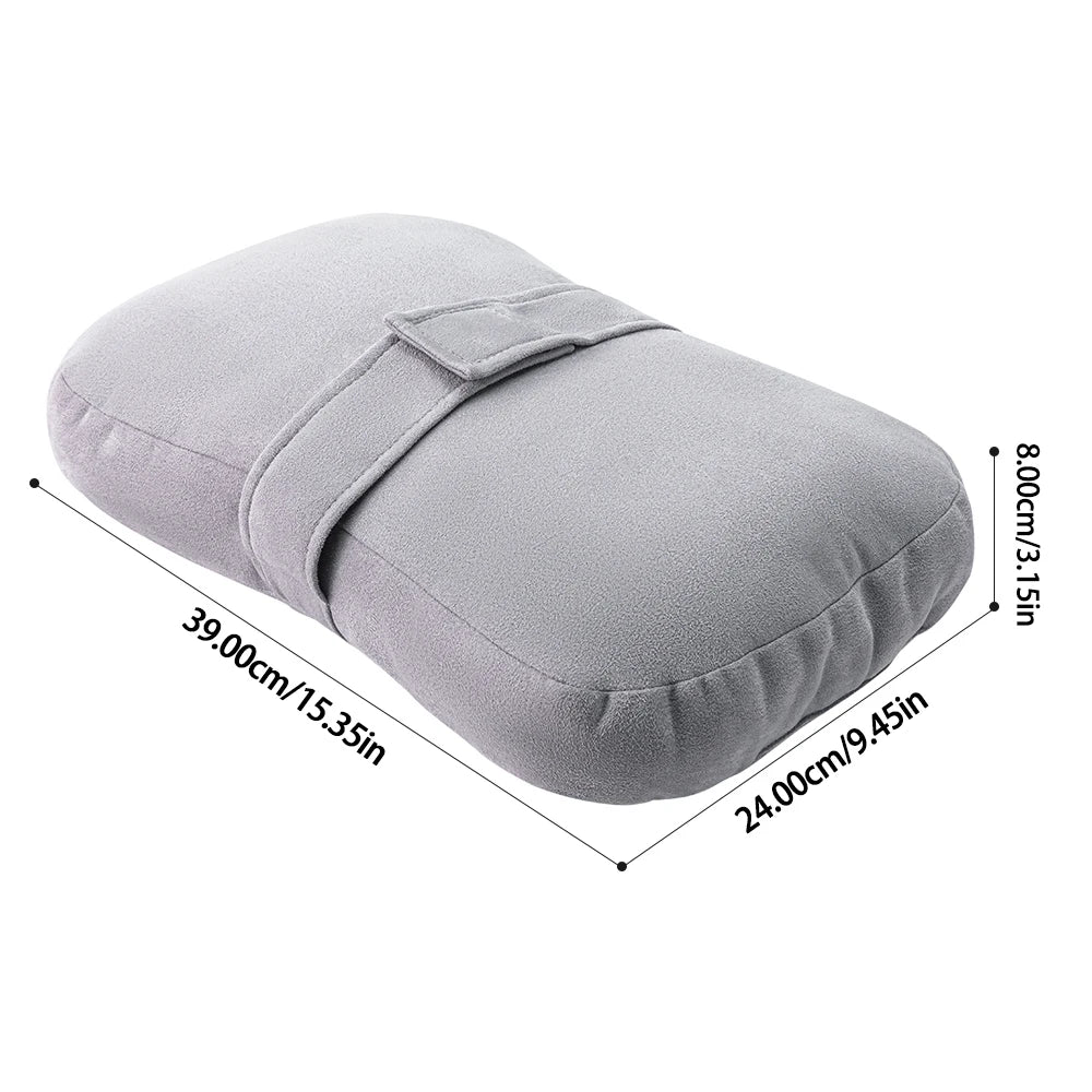 Knee Pillow for Side Sleepers，Support Leg Pillow for Hip & Back Pain, Plush Bind Belt & Machine Washable