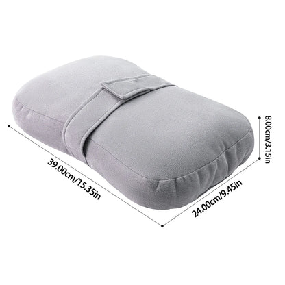 Knee Pillow for Side Sleepers，Support Leg Pillow for Hip & Back Pain, Plush Bind Belt & Machine Washable