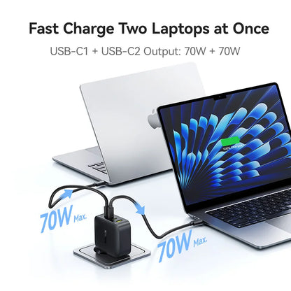 【New Sale】Baseus 140W GaN Charger PD Charger USB C Charger Fast Charge For Macbook Tablet Phone Charger For iPhone 17 16 15 14
